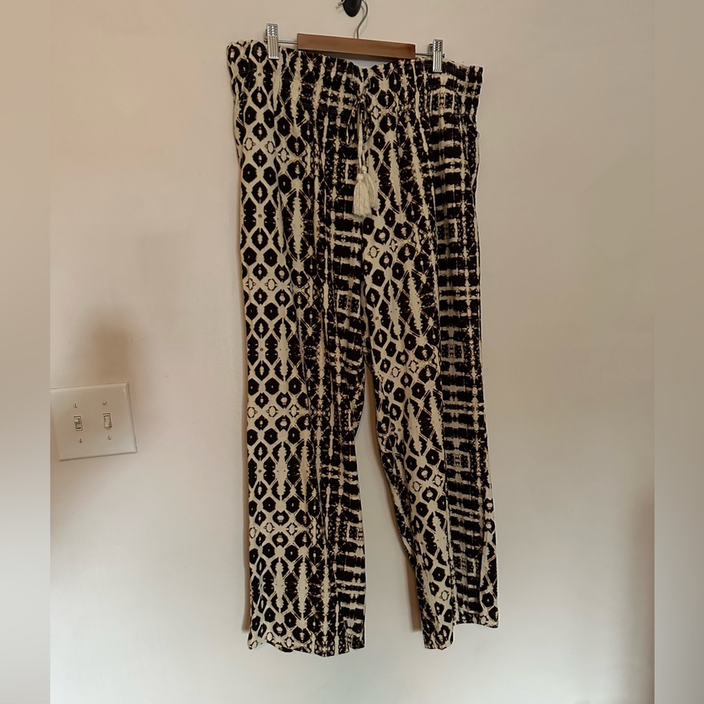 INC plus size double elastic waist pants